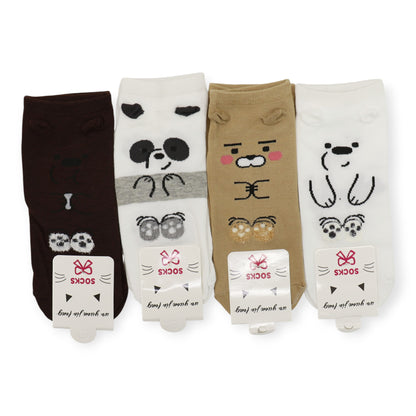 Women's Cute Bear Socks SS3316-70. (12PC)