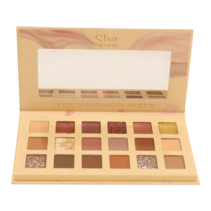S. He 18 Color Eyeshadow Palette SP17 (6PK)