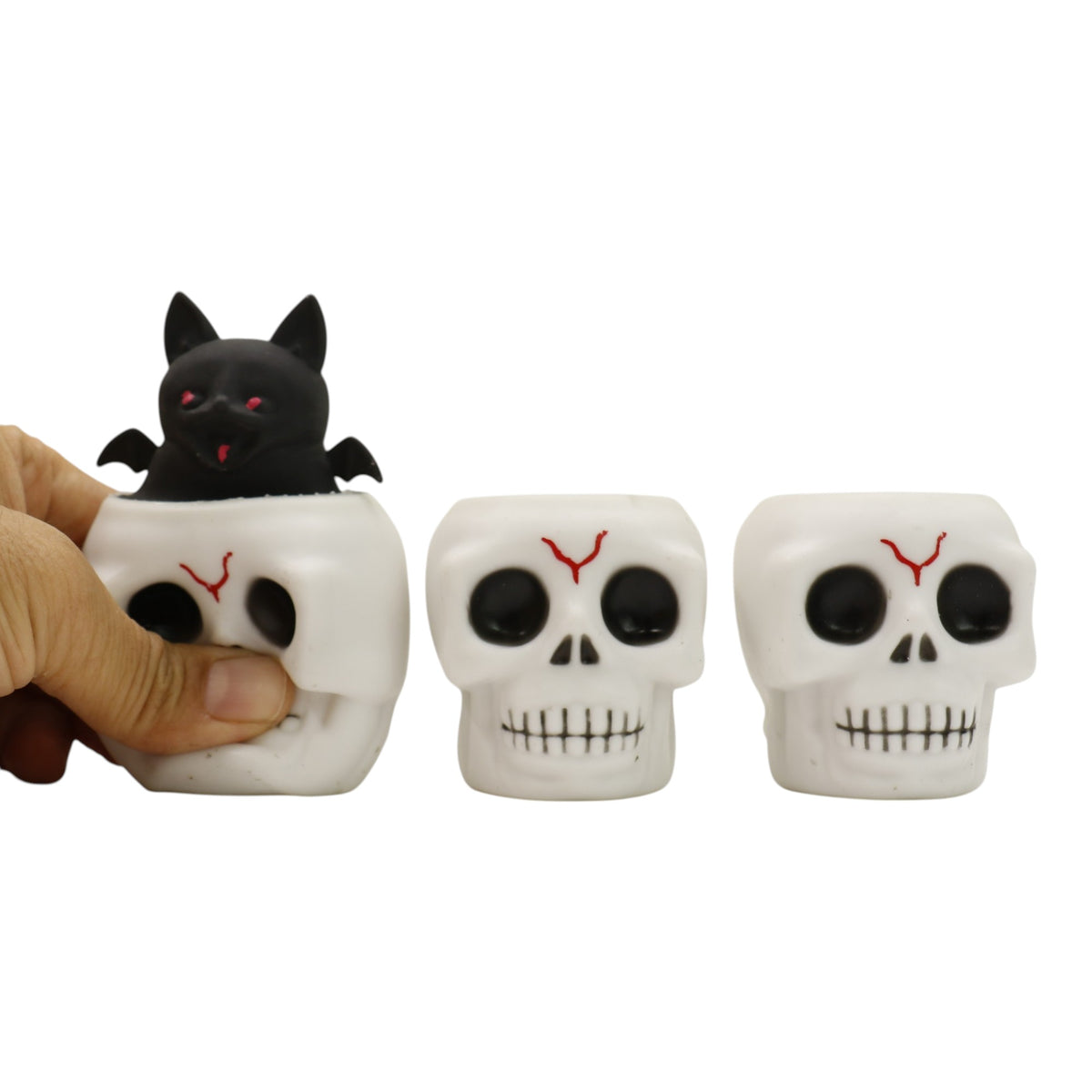 Halloween Skull Squishy Toy JT6803-7 (12PC)