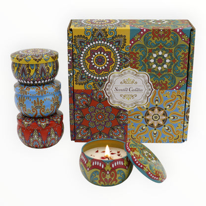 Bohemia 4pcs Fragrance Scented Candle SS51113-16 (3Pack)