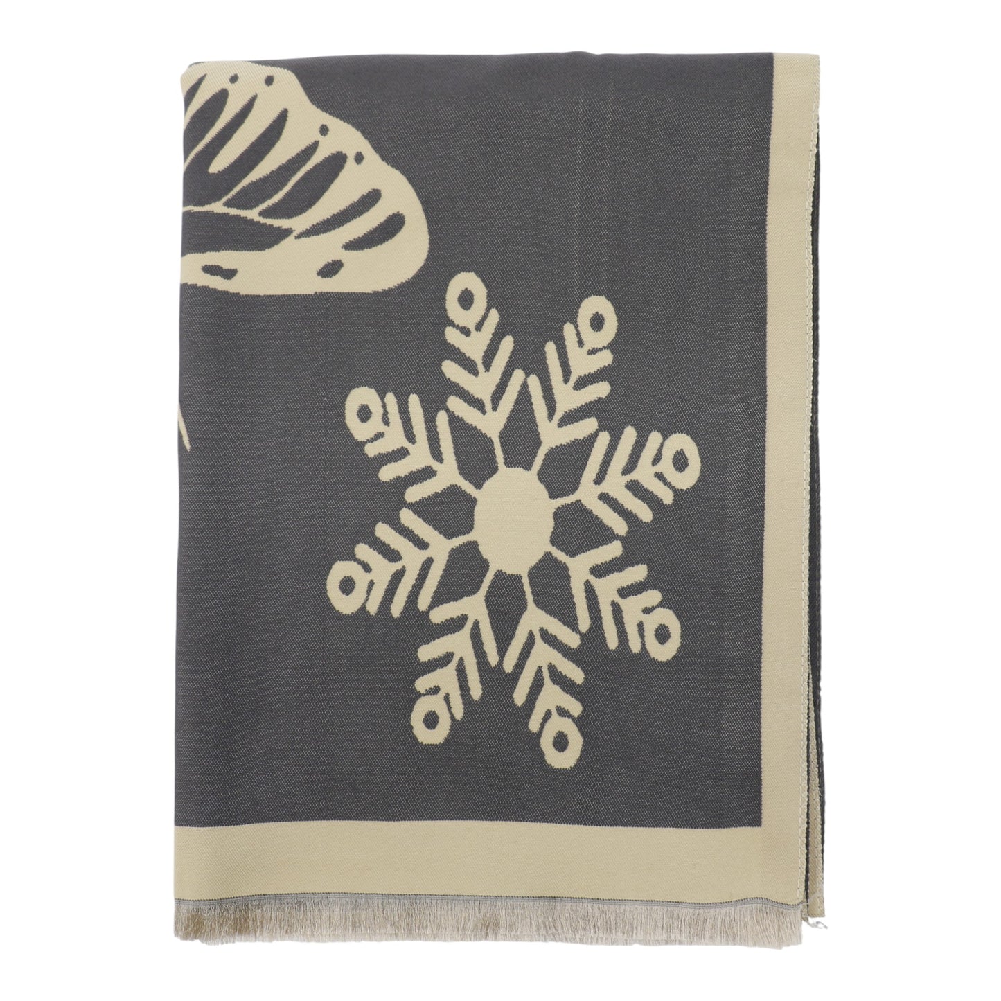 Cashmere Feel Winter Reversible Butterfly Snowflake patten Scarves SCF4902-2 (12PC)