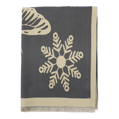 Cashmere Feel Winter Reversible Butterfly Snowflake patten Scarves SCF4902-2 (12PC)
