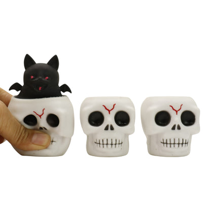 Halloween Skull Squishy Toy JT6803-7 (12PC)