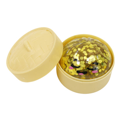 Mini Sugar Glittered Squishy Dumpling With Steamer JT6428-6 (24PC)