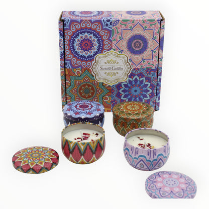 Bohemia 4pcs Fragrance Scented Candle SS51113-24 (3Pack)