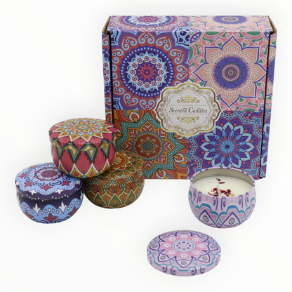 Bohemia 4pcs Fragrance Scented Candle SS51113-24 (3Pack)