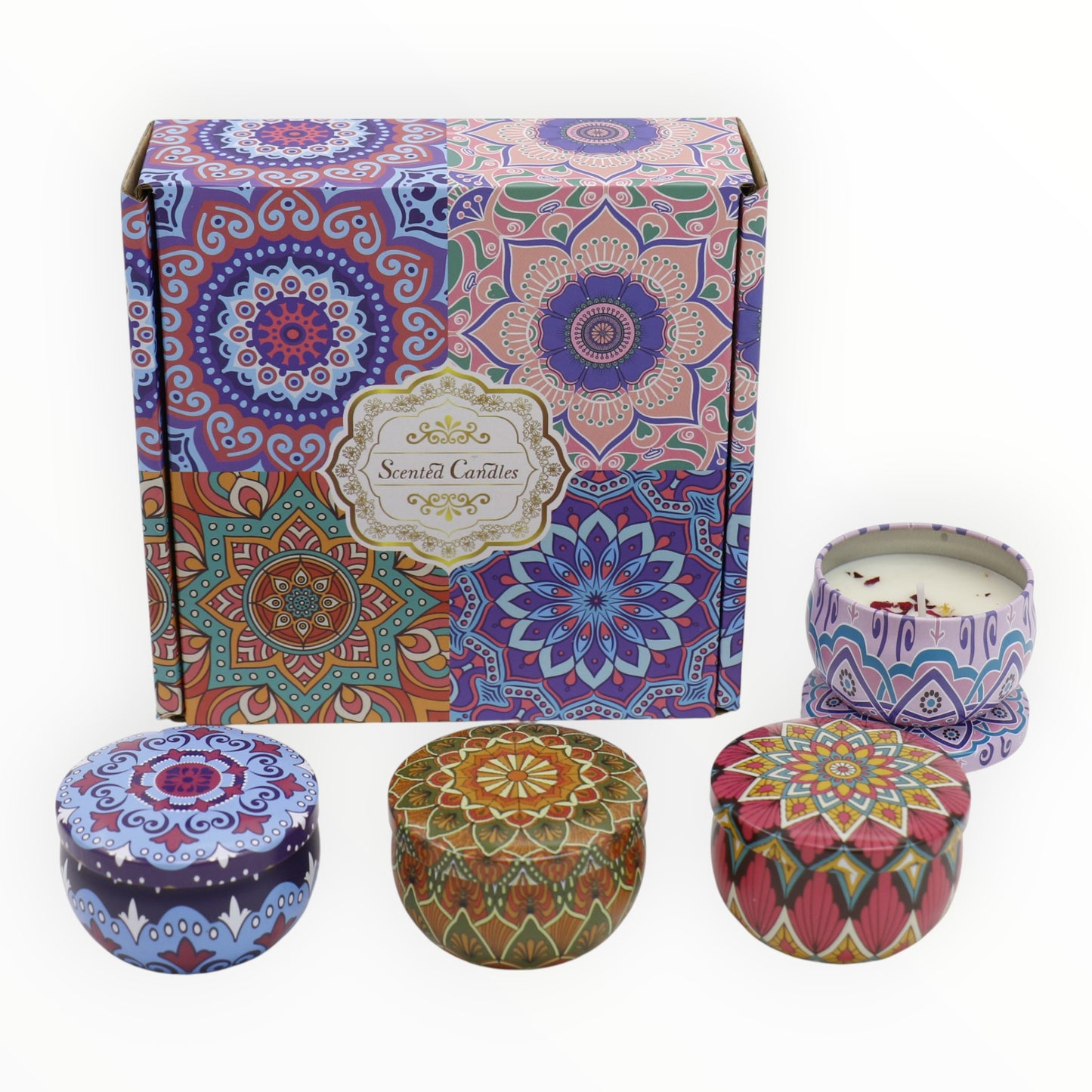 Bohemia 4pcs Fragrance Scented Candle SS51113-24 (3Pack)