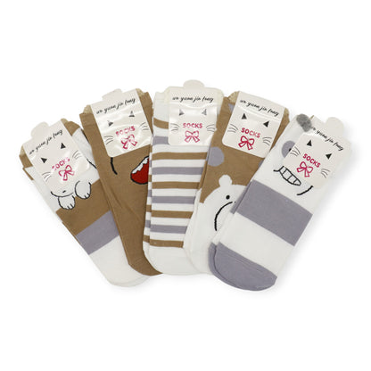 Women's Cute Cartoon Bear Socks SS3208-99. (12PC)