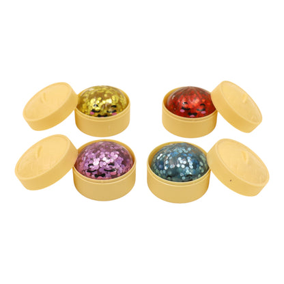 Mini Sugar Glittered Squishy Dumpling With Steamer JT6428-6 (24PC)