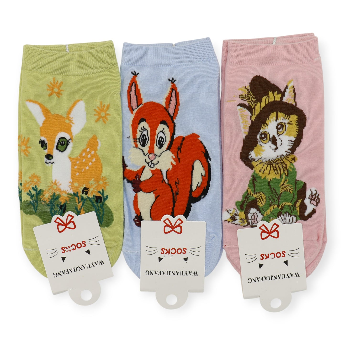Women's Cute Animal Cartoon Socks SK4116-1. (12PC)