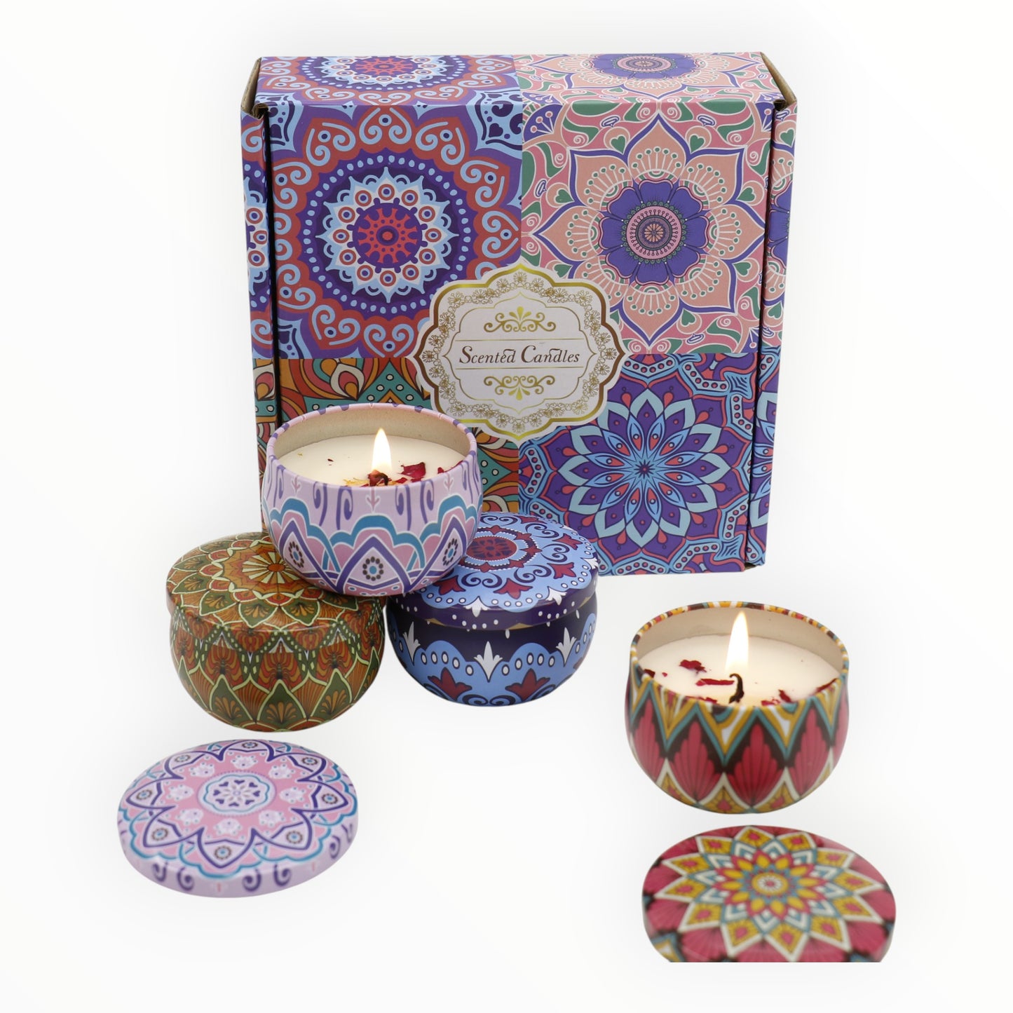 Bohemia 4pcs Fragrance Scented Candle SS51113-24 (3Pack)