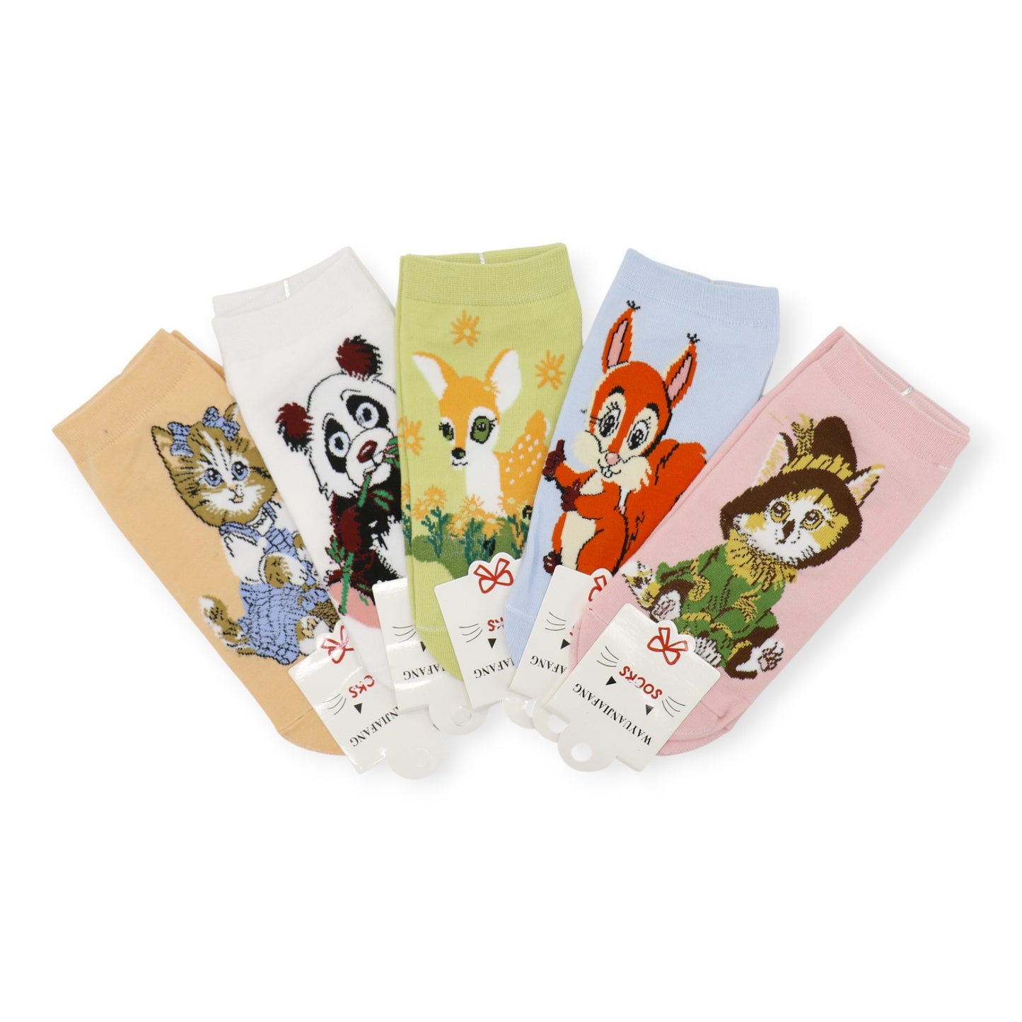 Women's Cute Animal Cartoon Socks SK4116-1. (12PC)
