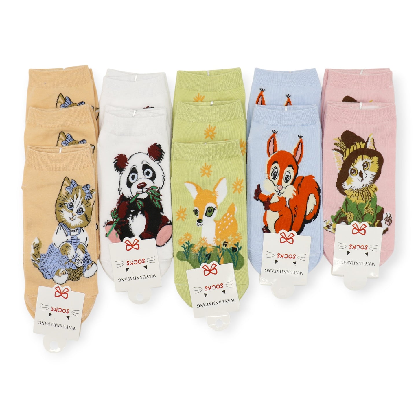 Women's Cute Animal Cartoon Socks SK4116-1. (12PC)