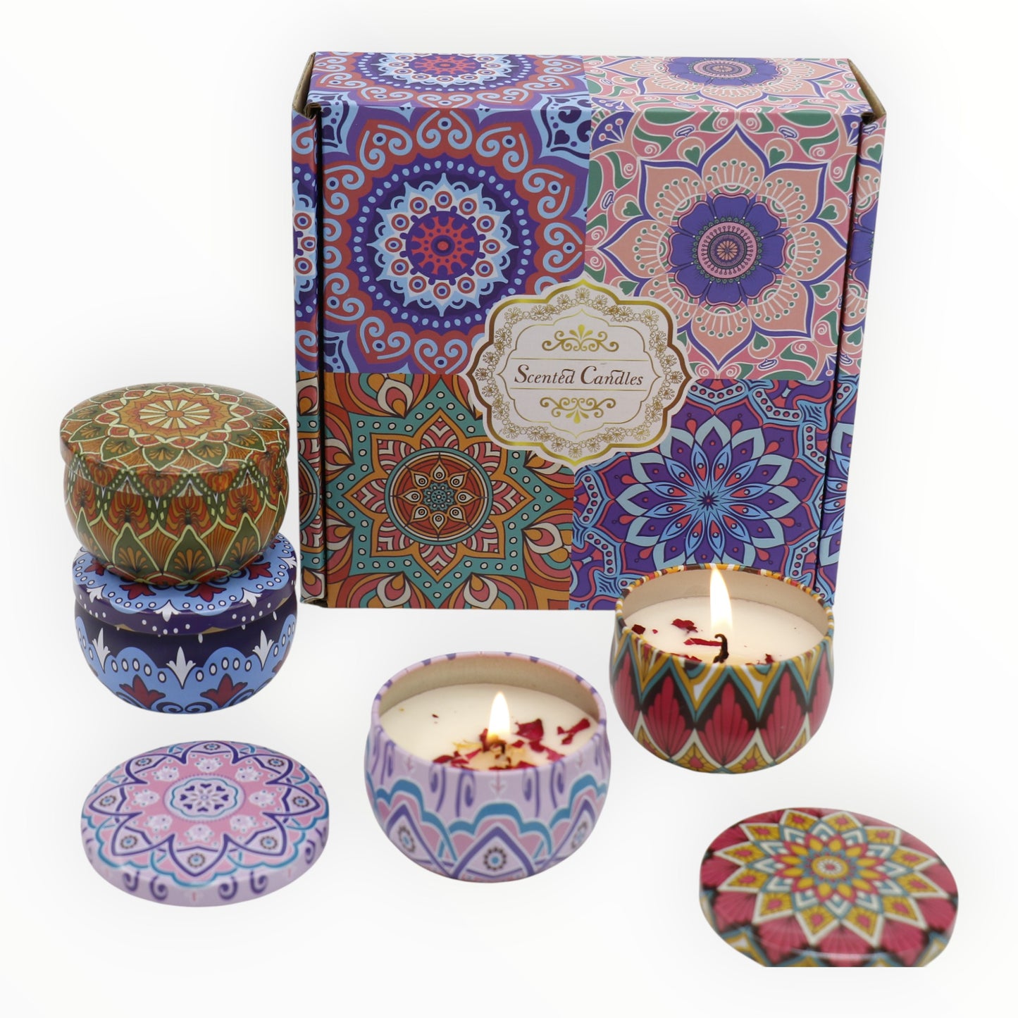 Bohemia 4pcs Fragrance Scented Candle SS51113-24 (3Pack)