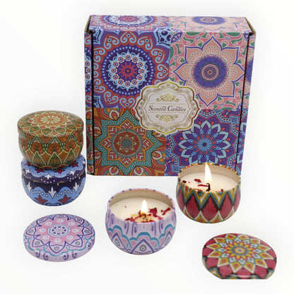 Bohemia 4pcs Fragrance Scented Candle SS51113-24 (3Pack)