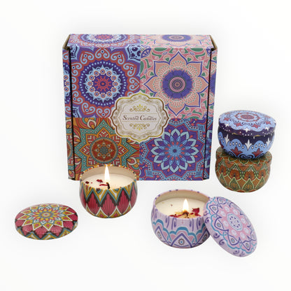 Bohemia 4pcs Fragrance Scented Candle SS51113-24 (3Pack)