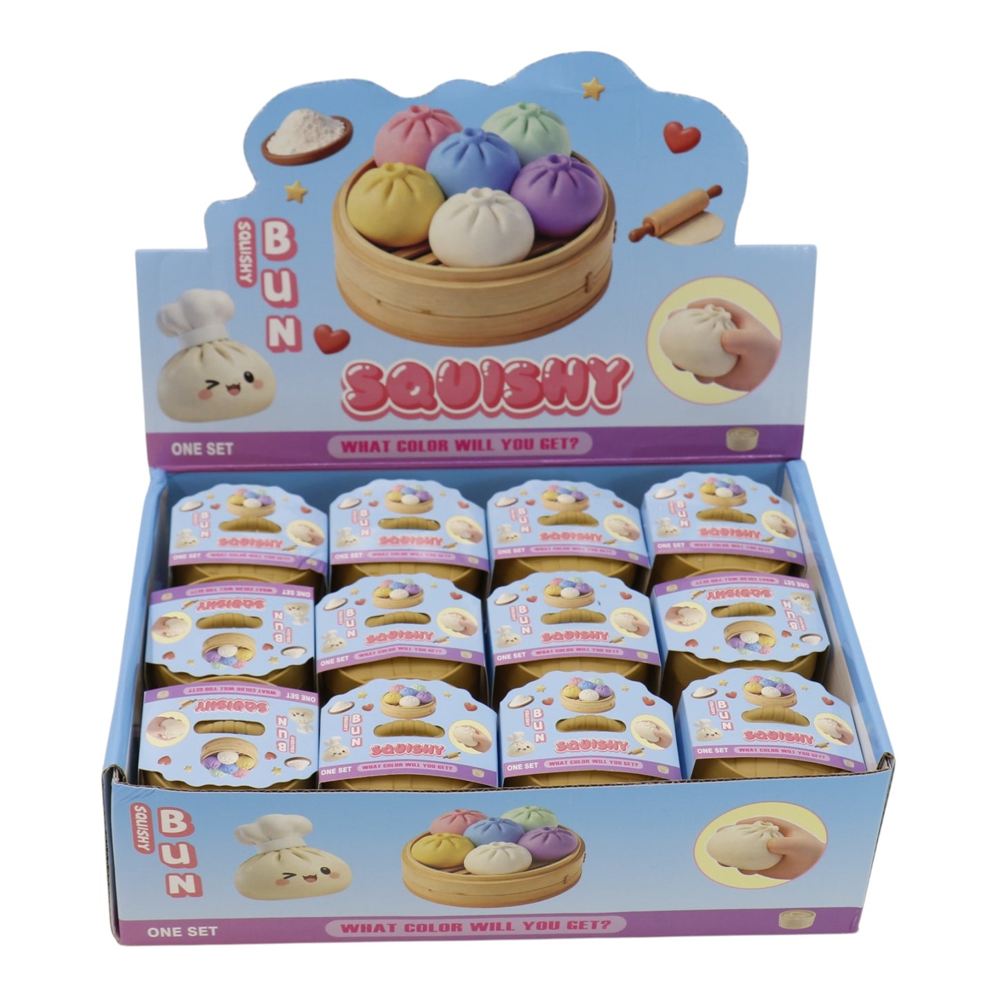 Mini Flour Squishy Dumpling With Steamer SS6510-48 (24PC)