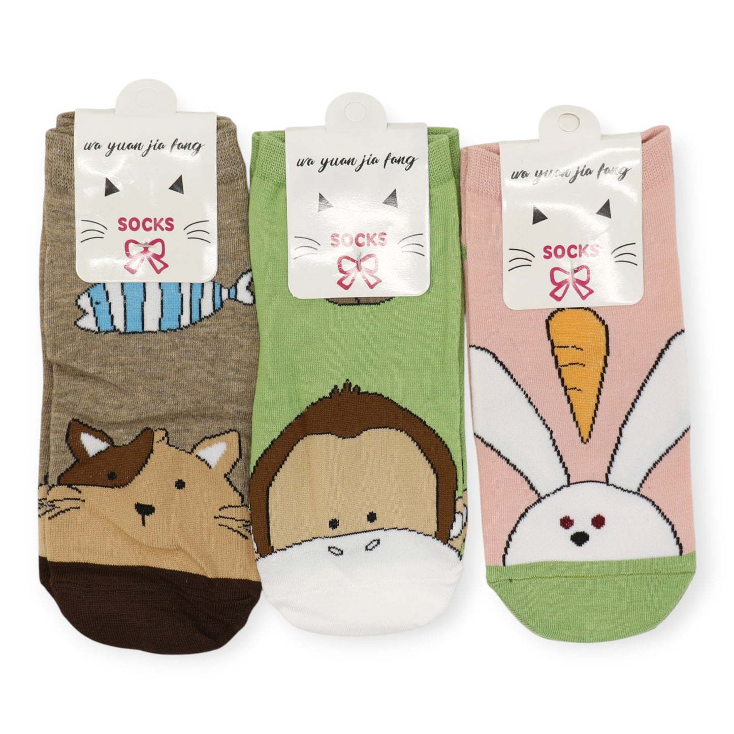 Women's Cute Animal Cartoon Socks SS3208-89.. (12PC)
