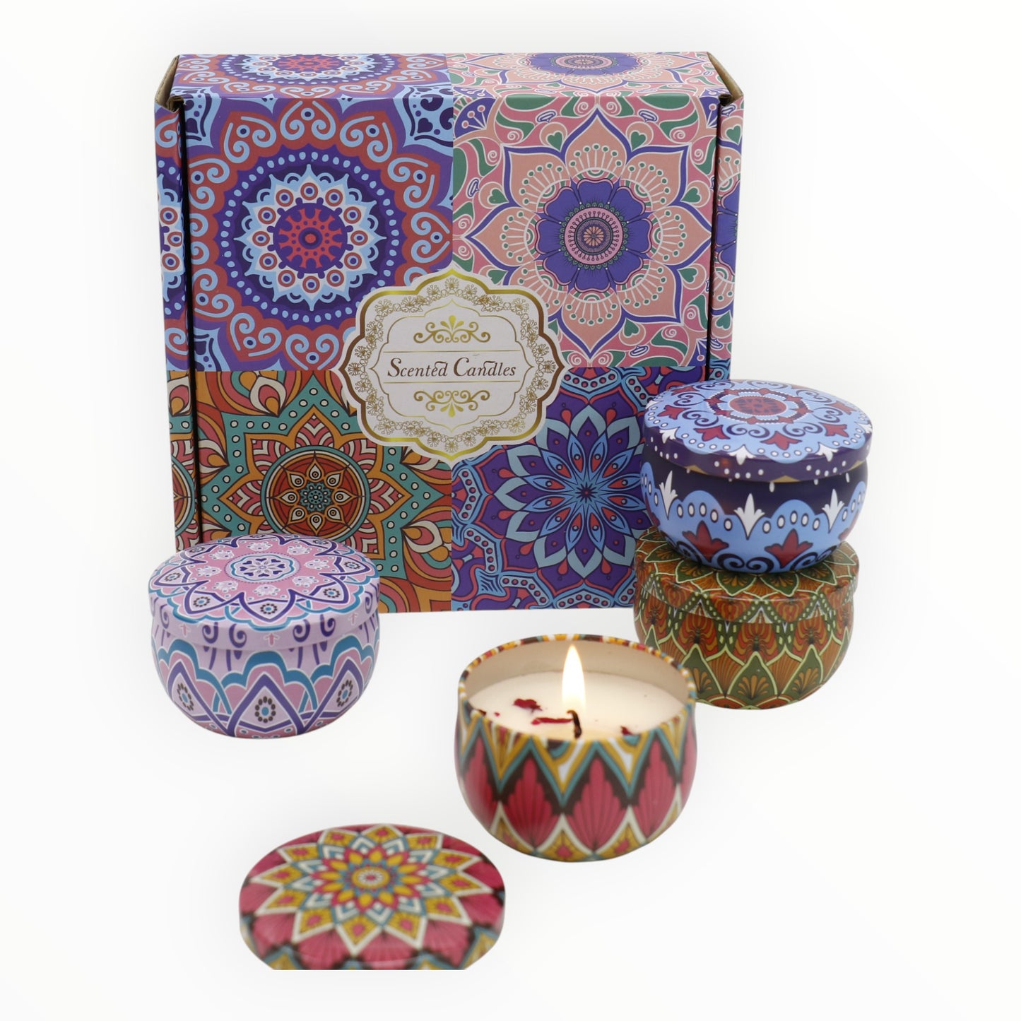 Bohemia 4pcs Fragrance Scented Candle SS51113-24 (3Pack)