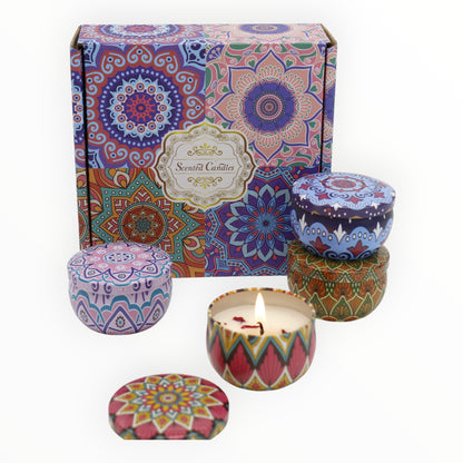 Bohemia 4pcs Fragrance Scented Candle SS51113-24 (3Pack)