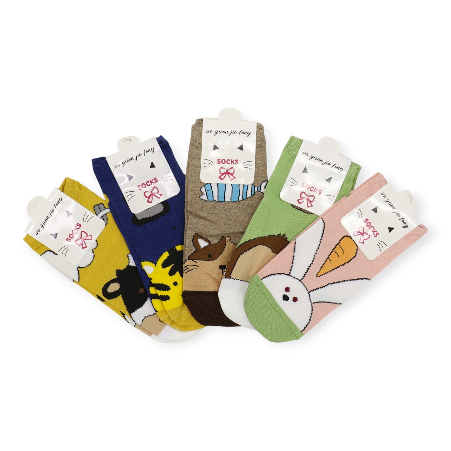 Women's Cute Animal Cartoon Socks SS3208-89 (12PC)