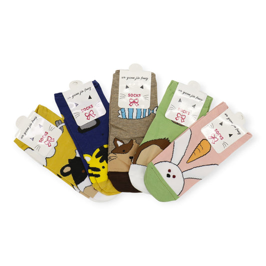 Women's Cute Animal Cartoon Socks SS3208-89.. (12PC)