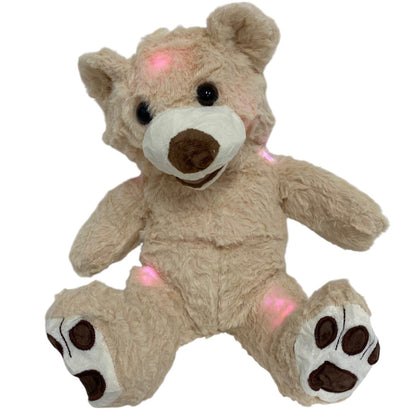 Happy Face Smile Bear Led Plush SS3404-40. (6PC)