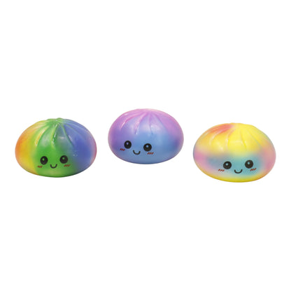 Supper Rainbow Soft Slime Filled Squishy Dumpling TR6511-4 (4PC)