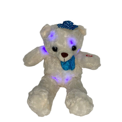 Hat Bear Led Plush SS3404-39 (6PC)