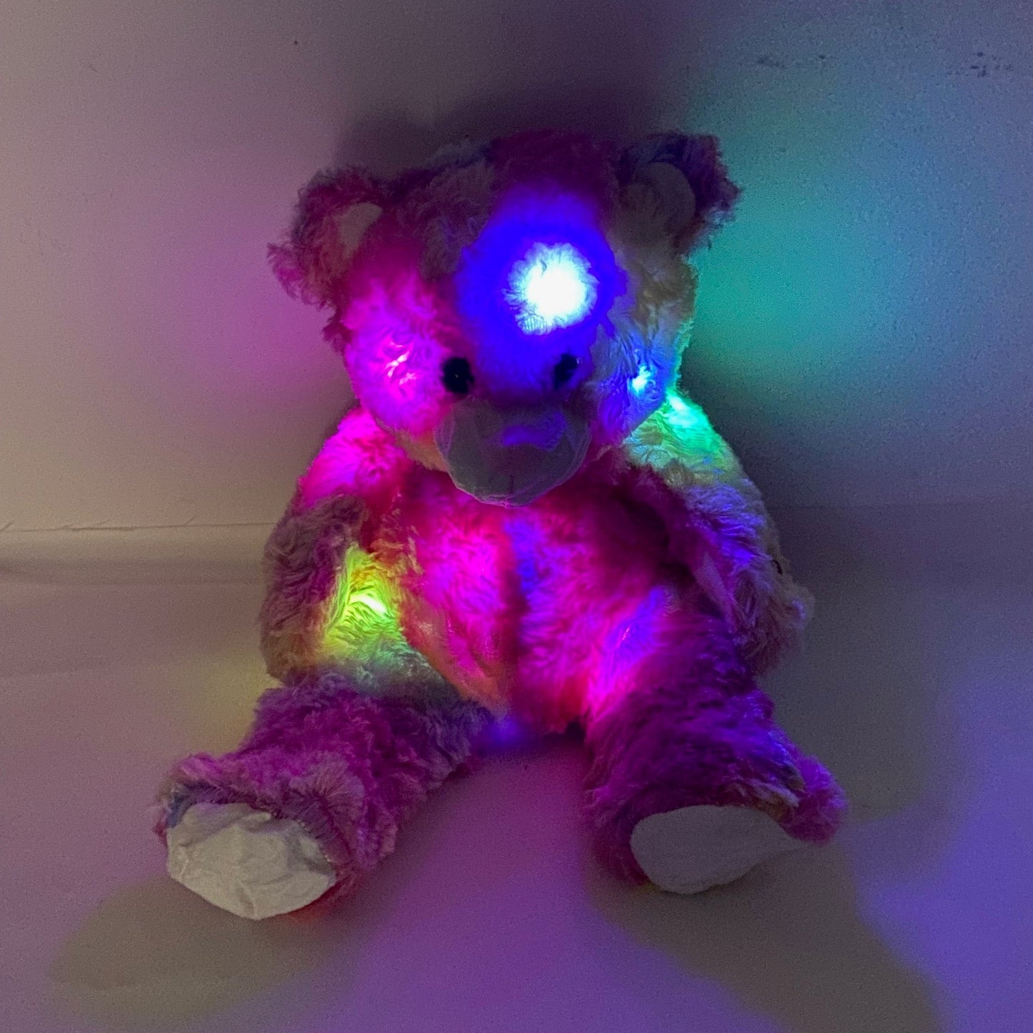 Rainbow Bear Led Plush SS3404-35(6PC)
