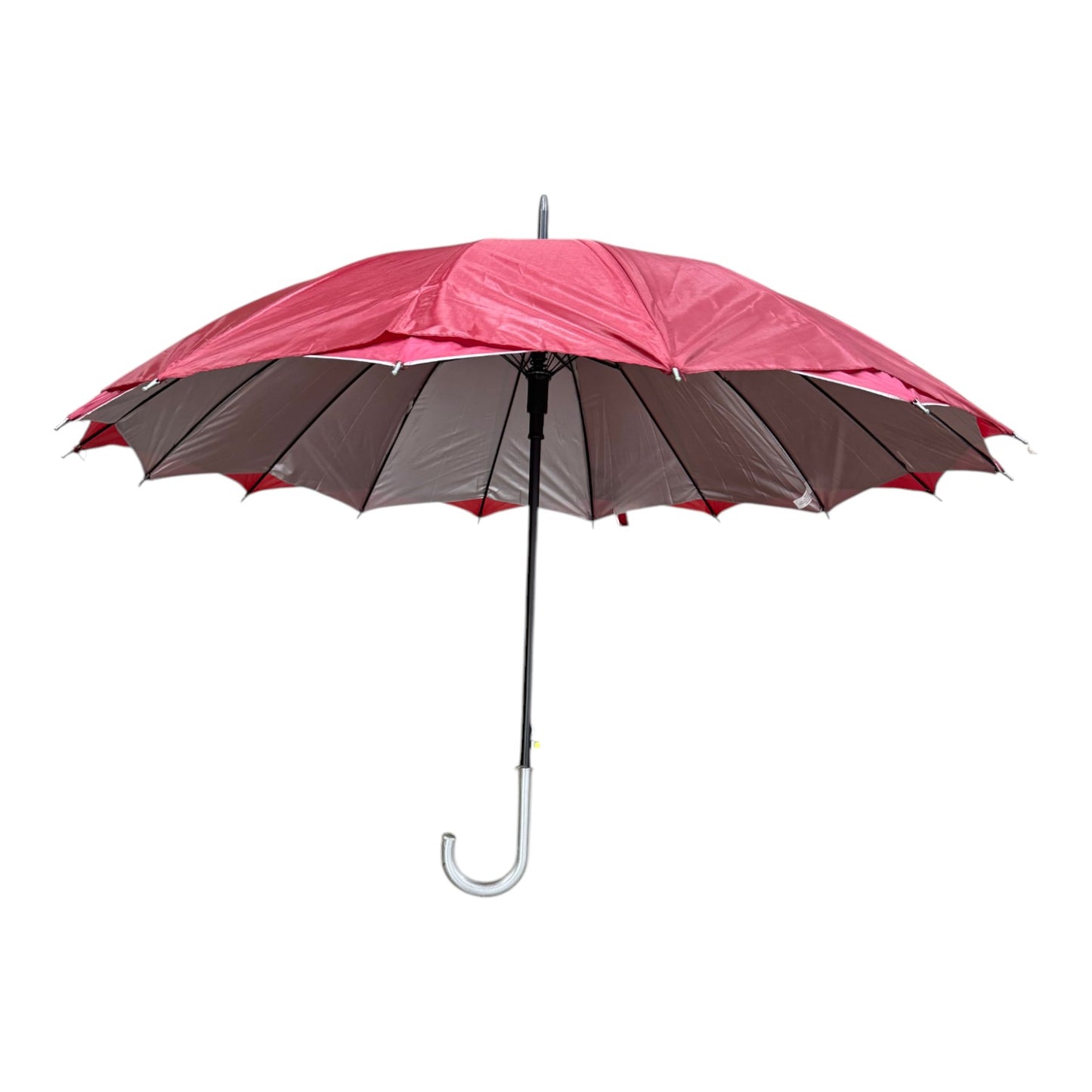 Silver Plain double Layer Golf Umbrella UM6016 (12PC)