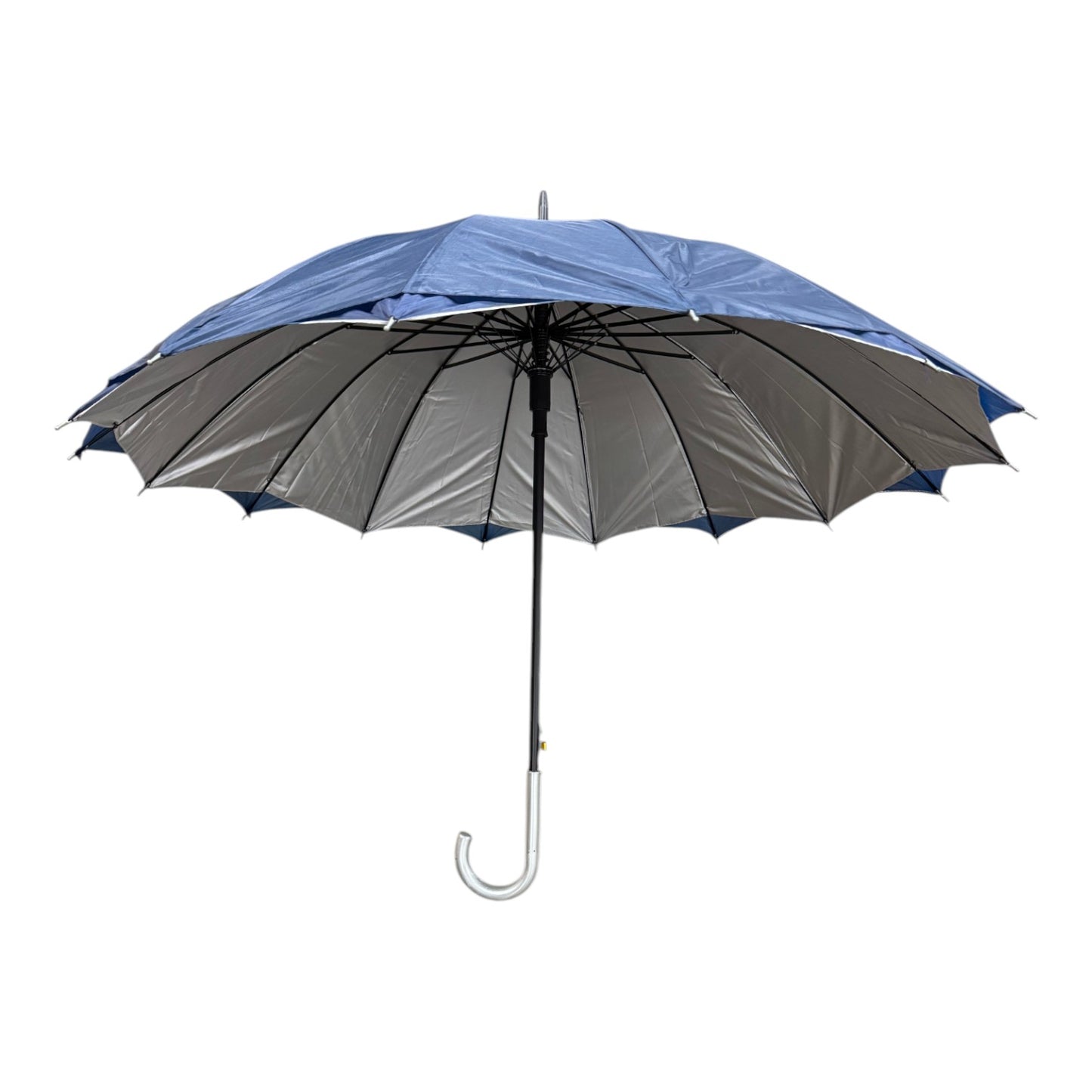 Silver Plain double Layer Golf Umbrella UM6016 (12PC)
