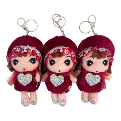 FAIRY PLUSH STONE KEY CHAIN TY612-9 (12PC)