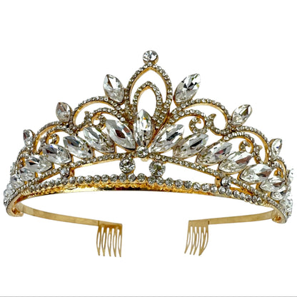 Crystal Tiara Crown CR1126-2 (1PC)