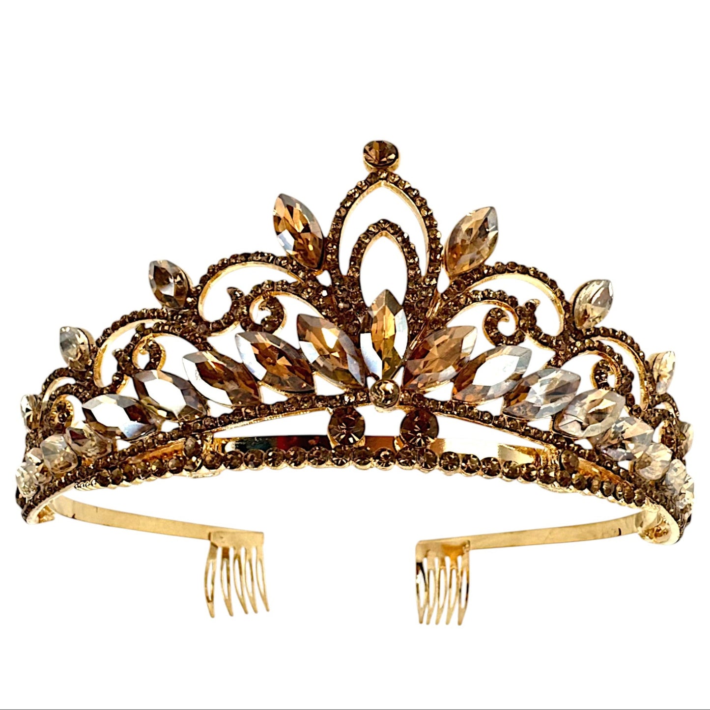 Crystal Tiara Crown CR1126-2 (1PC)