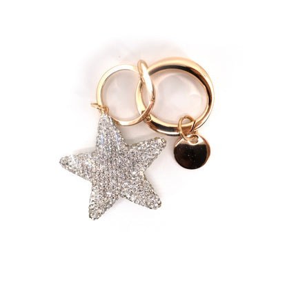 RHINESTONE STAR KEY CHAIN KC21026-34 (12PC)