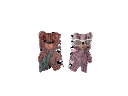 CUTE SUNGLASS BEAR CLAW CLIP JC3610-22 (12PC)