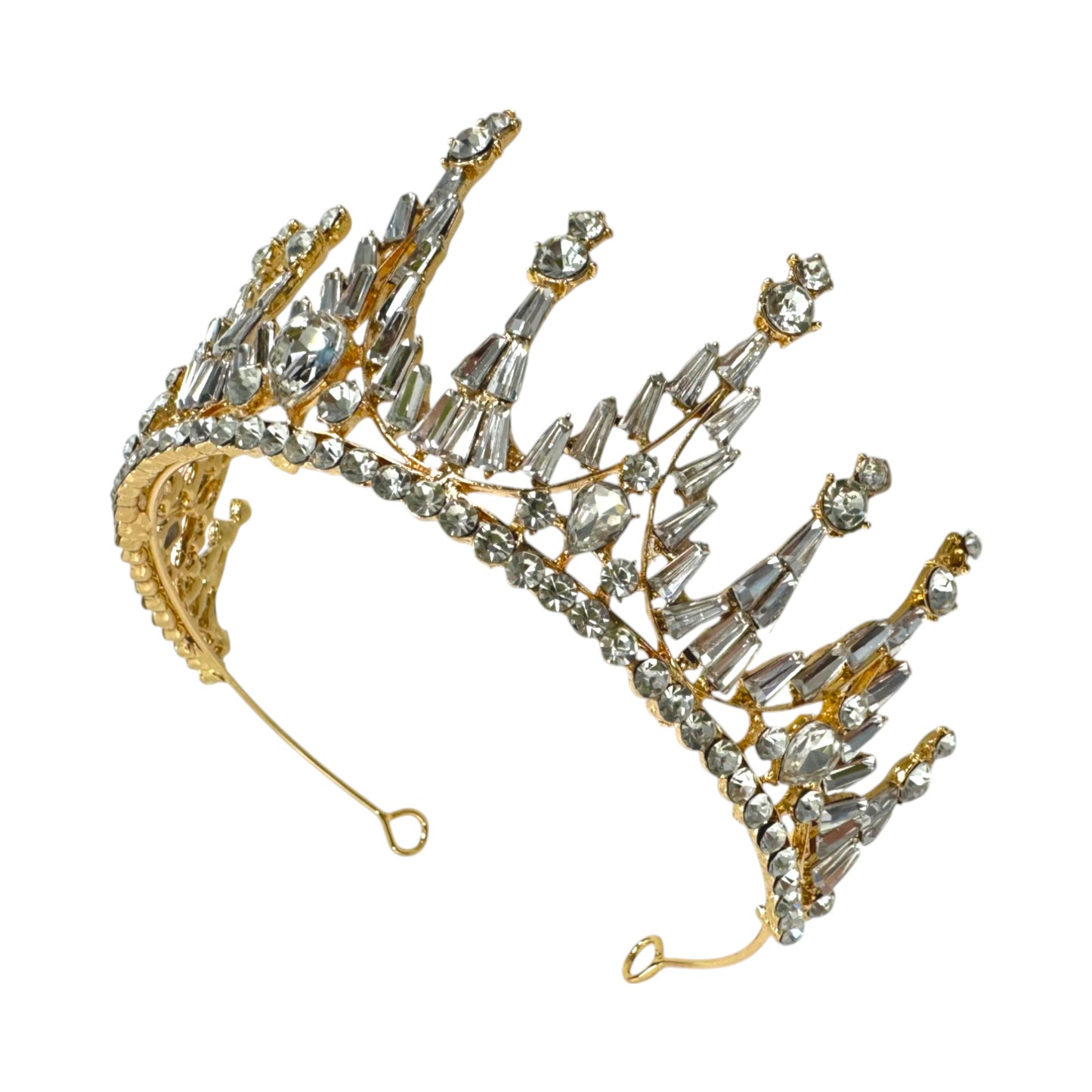 Crystal Tiara Crown CR1030-28 (1PC)