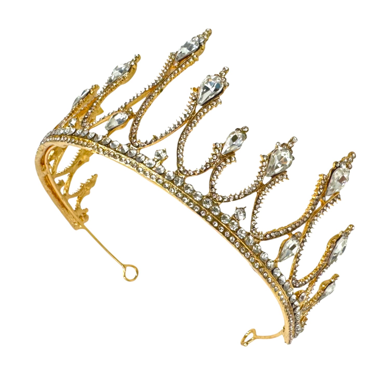 Crystal Tiara Crown CR1030-18 (1PC)