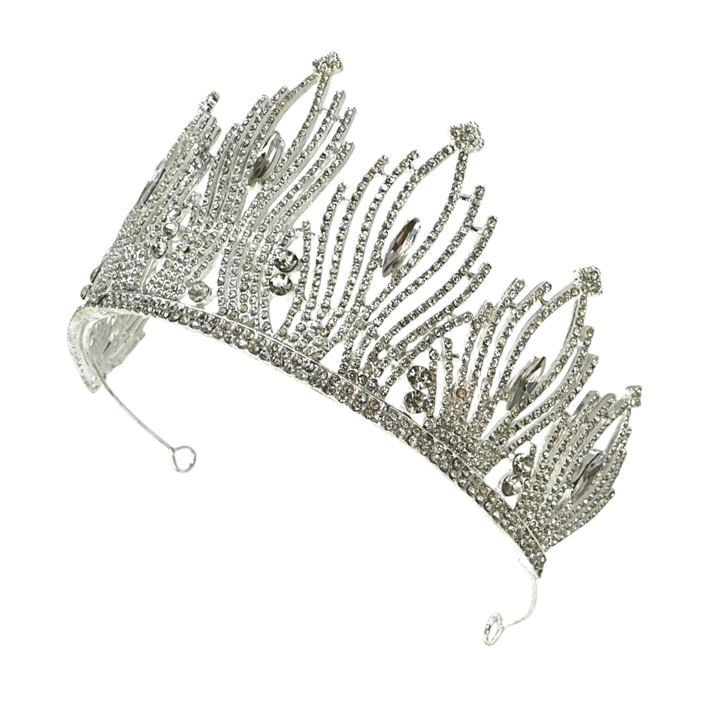 Crystal Tiara Crown CR1030-16 (1pc)