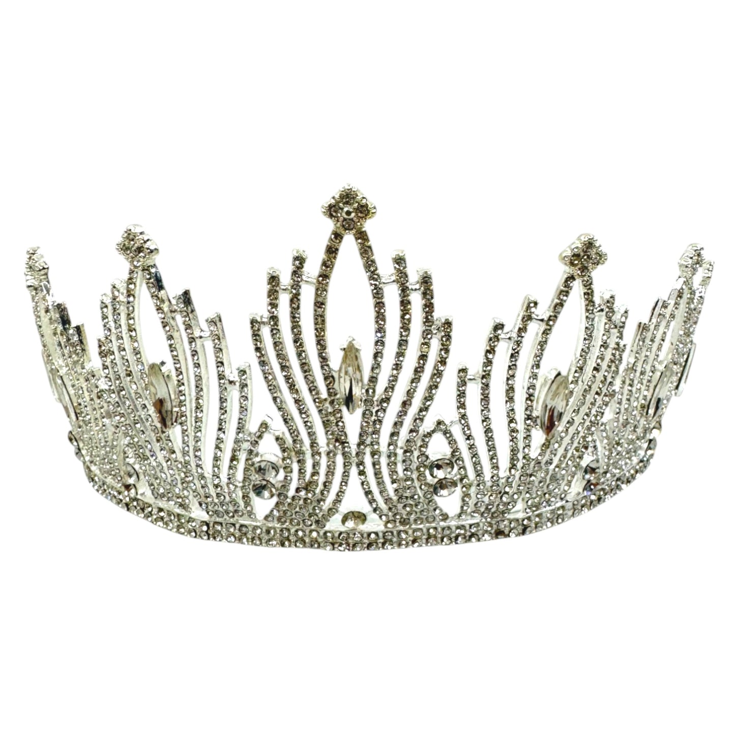 Crystal Tiara Crown CR1030-16 (1pc)