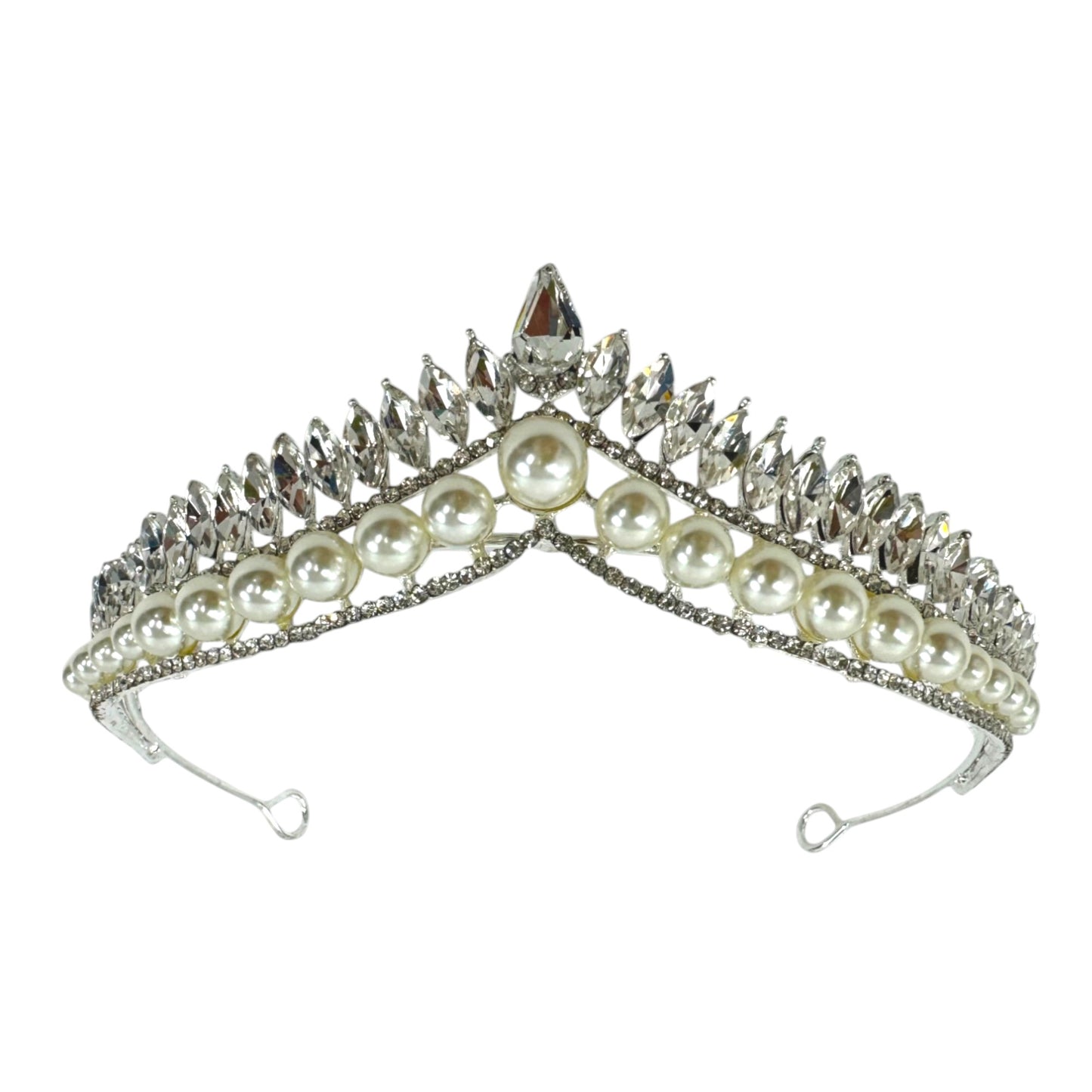 Crystal Tiara Crown CR1030-24 (1pc)