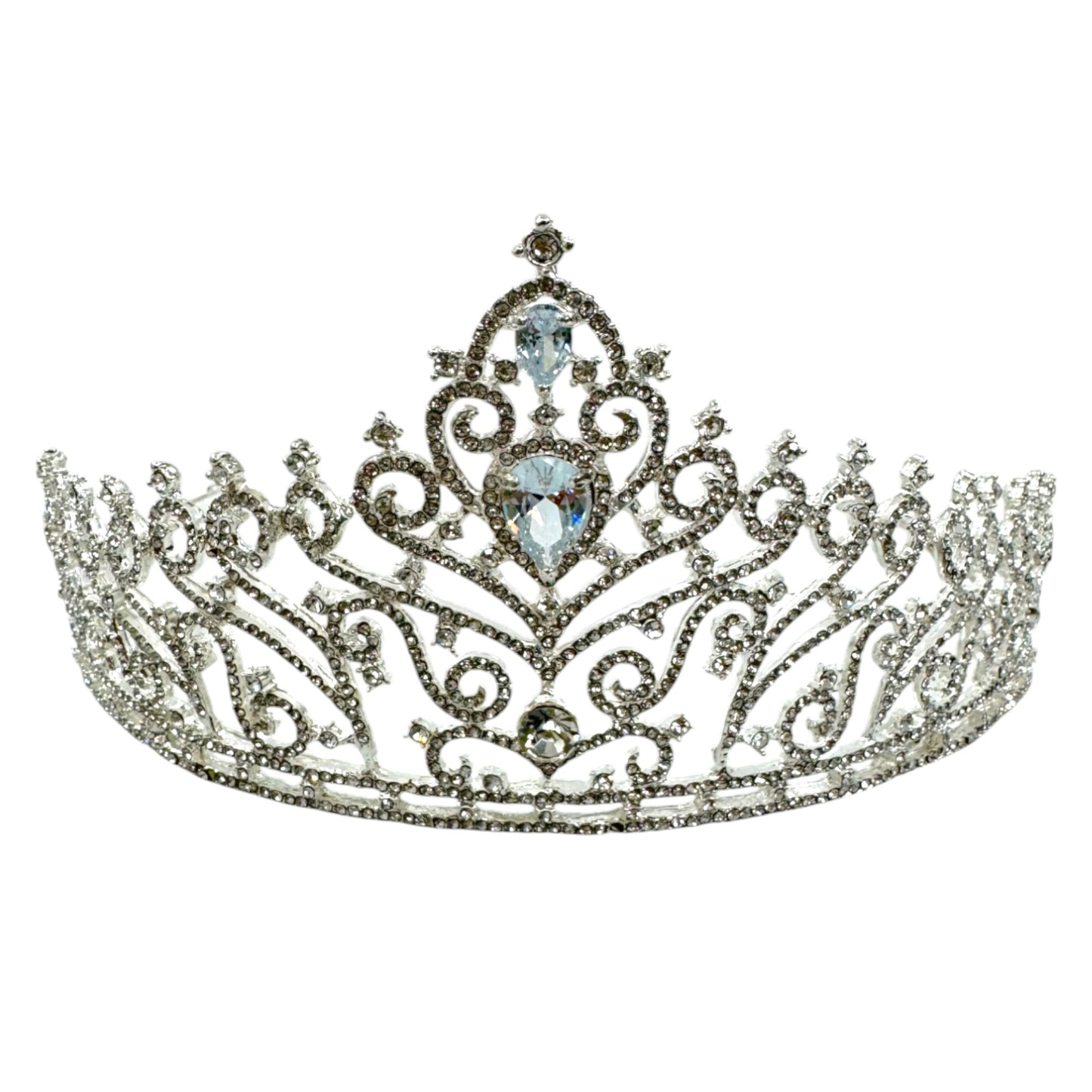 Crystal Tiara Crown CR1030-3 (1PC)