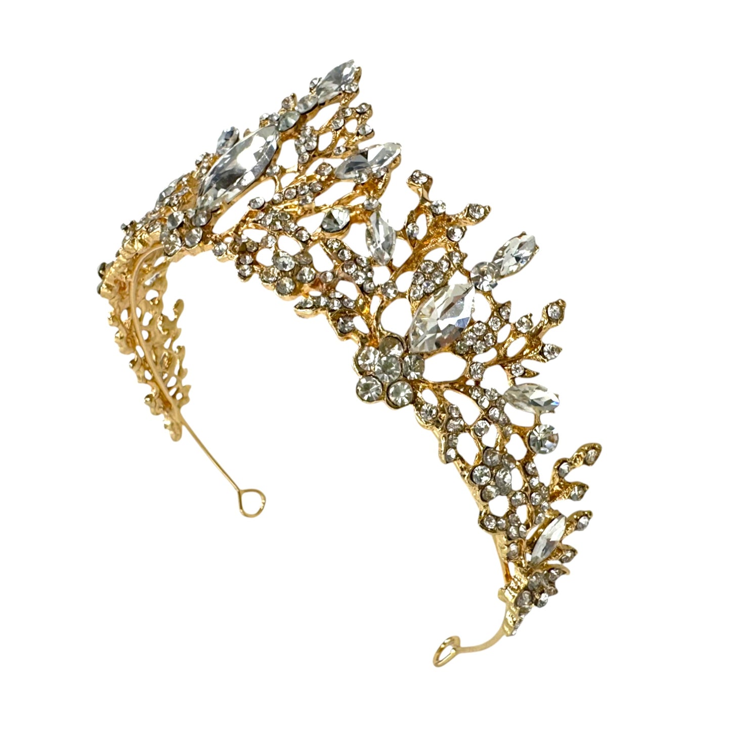 Crystal Tiara Crown CR1030-34 (1PC)