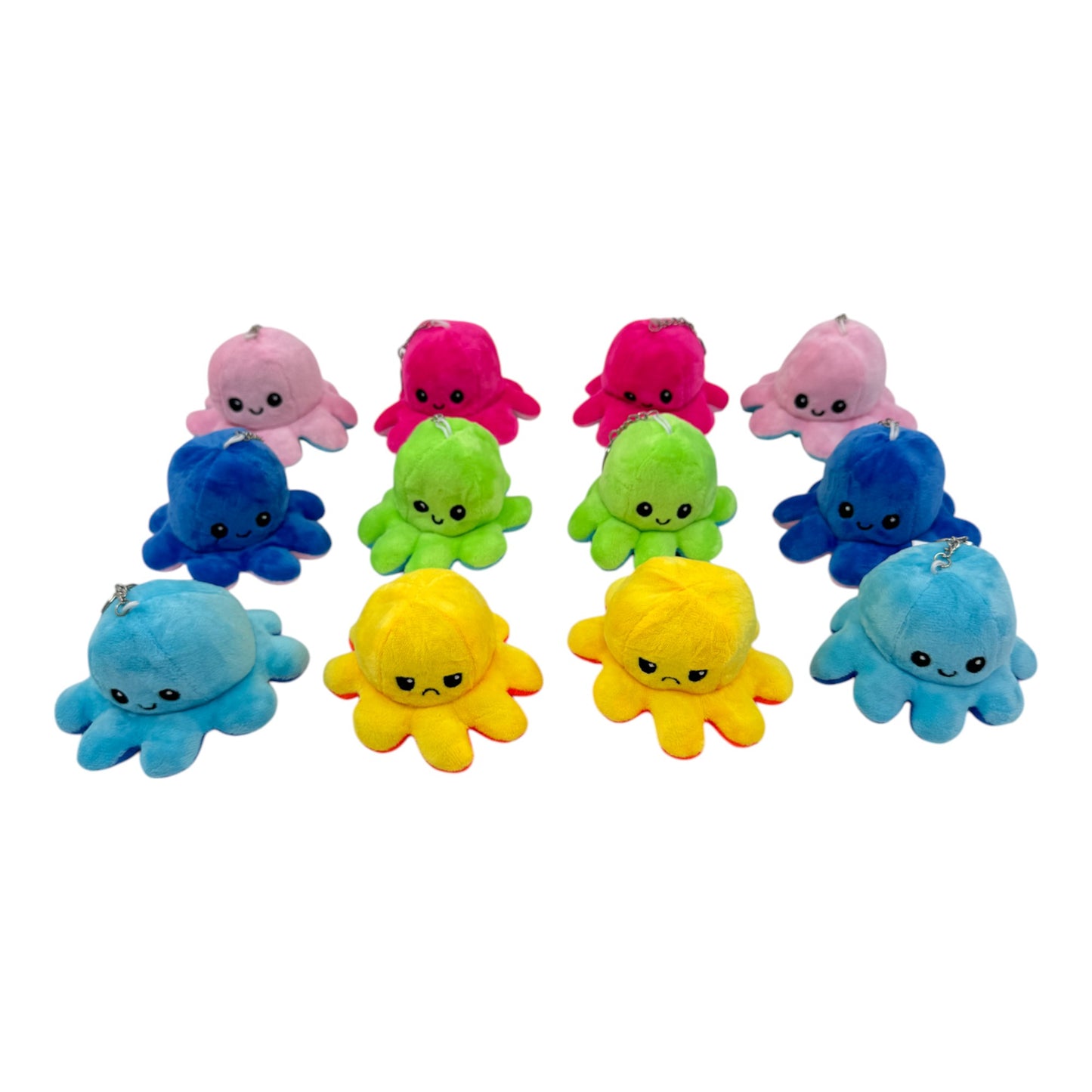 Reversible Octopus Plushie Key Chain KC1125-1 (12PC)