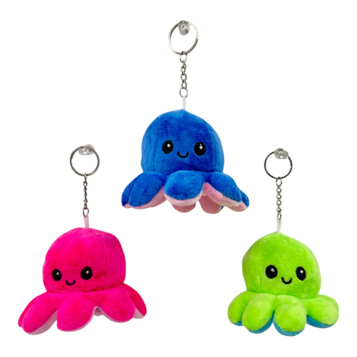 Reversible Octopus Plushie Key Chain KC1125-1 (12PC)