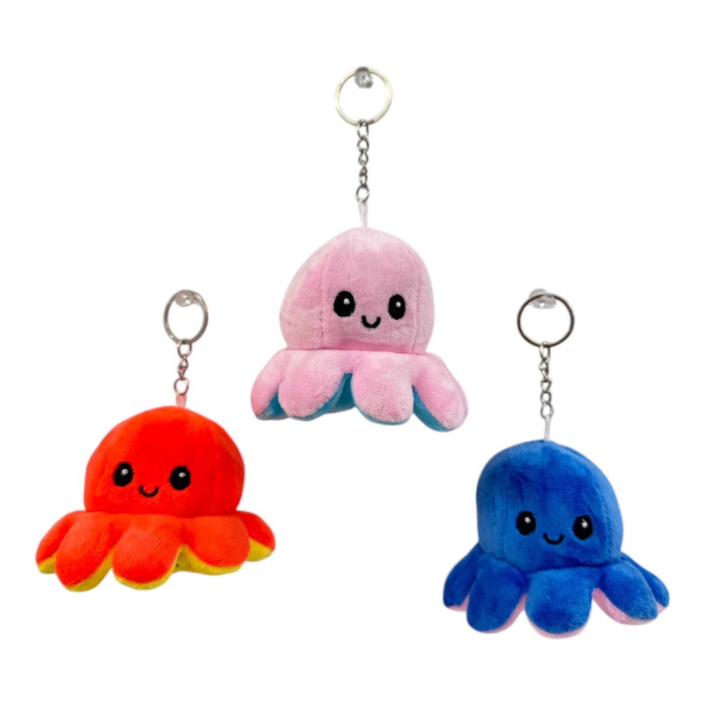 Reversible Octopus Plushie Key Chain KC1125-1 (12PC)