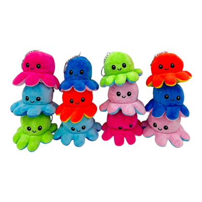 Reversible Octopus Plushie Key Chain KC1125-1 (12PC)