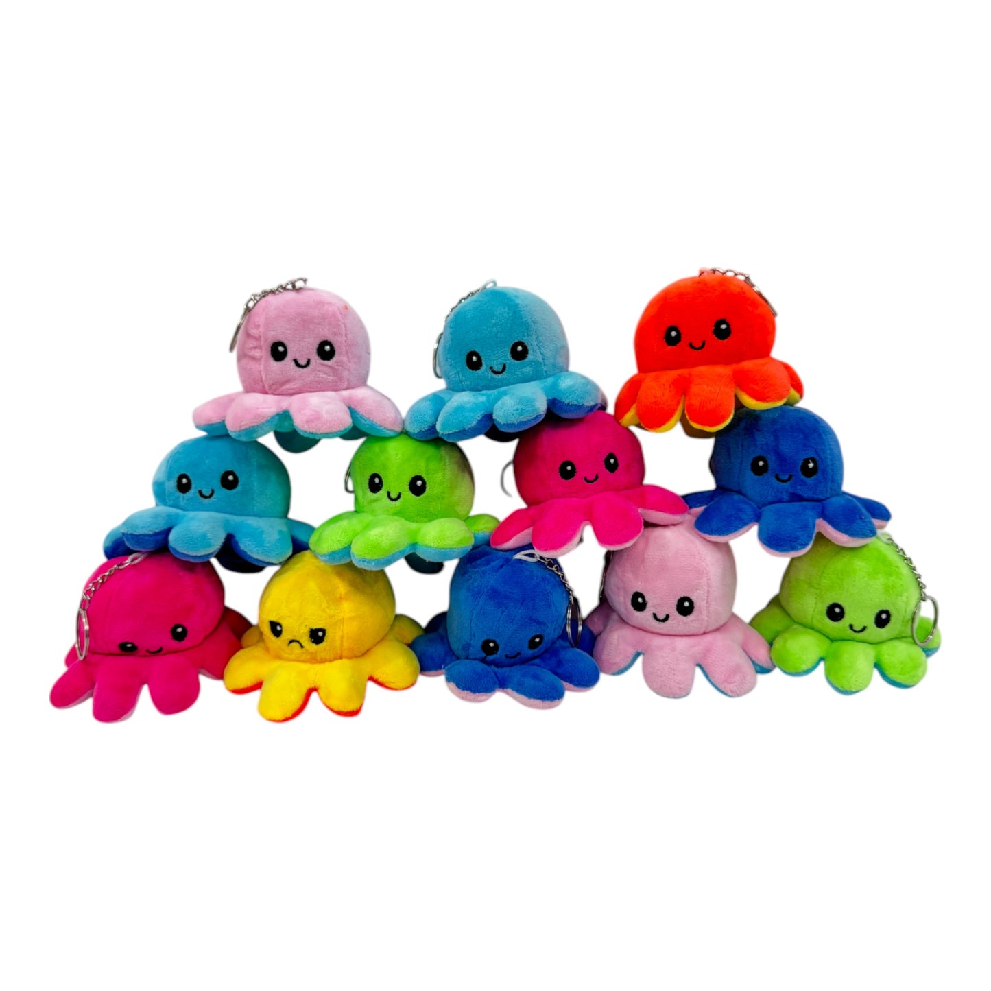 Reversible Octopus Plushie Key Chain KC1125-1 (12PC)