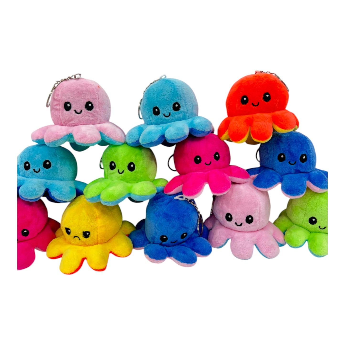 Reversible Octopus Plushie Key Chain KC1125-1 (12PC)